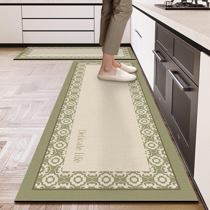 Non-Slip Diatomaceous Earth Kitchen Mat Set - Dirt-Resistant, Easy-Care, Absorbent, Two-Piece Foot Pad Carpet