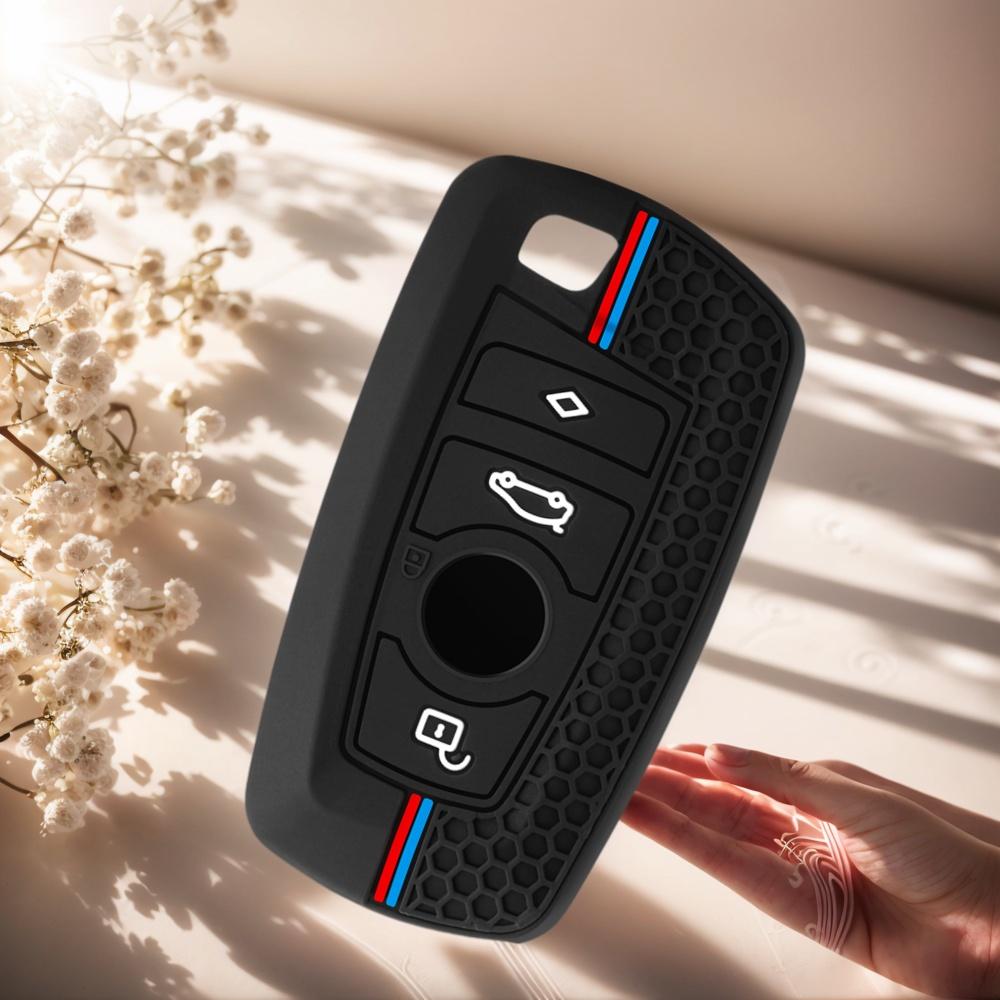 Silicone for BMW F30 F31 F32 F34 F20 F21 F07 F10 1 3 5 7 Series M3 M4 X1 X3 G01 X4 G02 X5 F15 F16 Car Key Case Cover Shell Fob