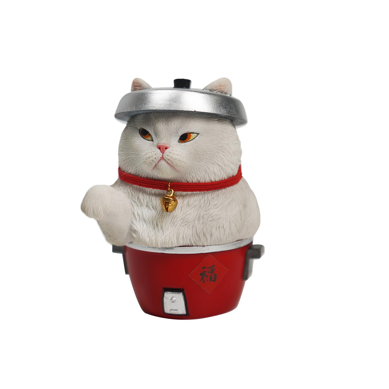 

JXK Maneki Neko Daruma Cat Figurine for Desktop Made of Durable Polyresin with Detailed A Great Gift for and Cat Lovers Figurine, Decoration, Design,