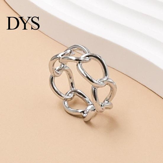 Fashion Scarf Jewelry Hollow Chain Ring, Modern Clip Electroplated Ring Holder for Women Shirts Shawls Neckerchiefs Slide