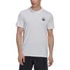 Adidas Solid Color Tennis Print Knit Short Sleeve T-Shirt Men Tops White HG2034