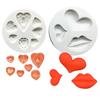 Lip Heart LOVE Shape Silicone Mold Valentine's Day Cookie Cupcake Chocolate Baking Mold Fondant Cake Decorating Tools