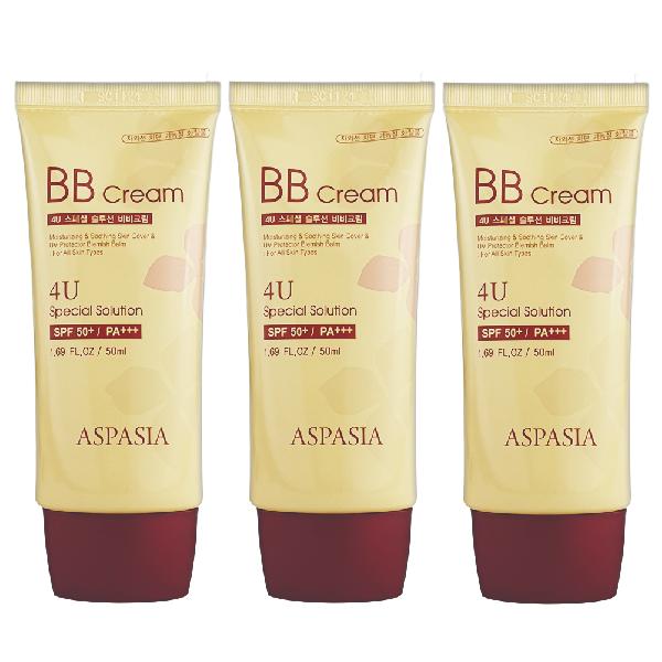 ASPASIA 4U Special Sun BB Cream SPF50+ PA+++ 50ml (3 Options)