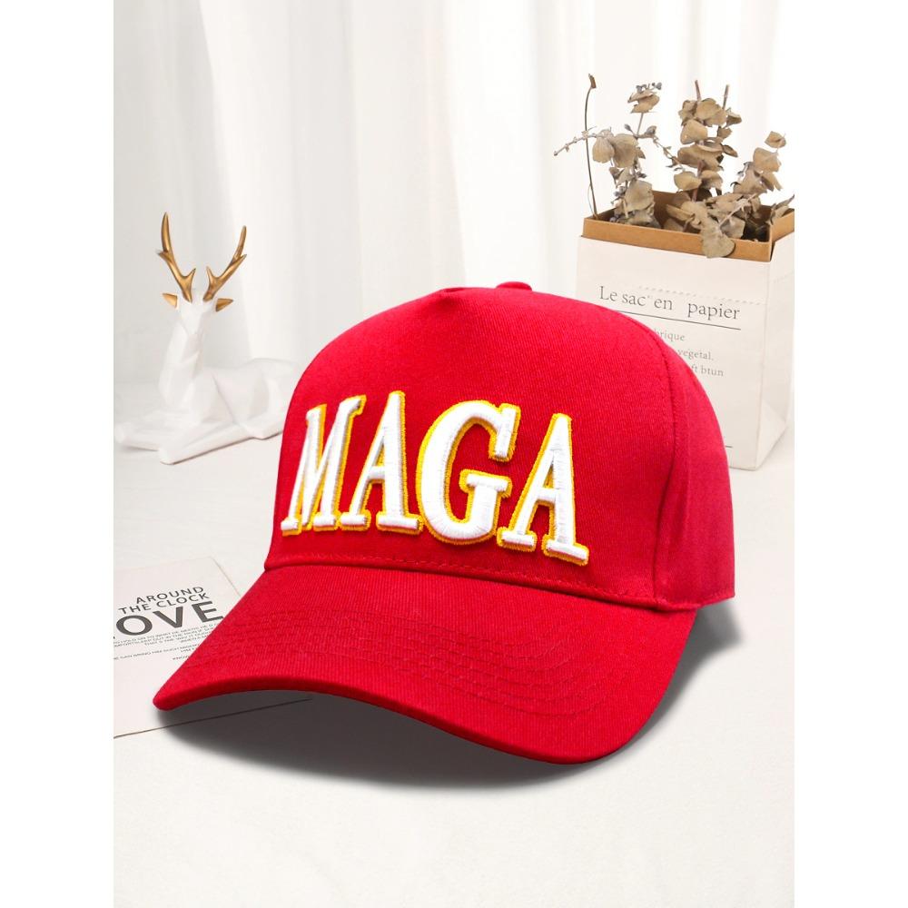 MAGA Hat Embroidered USA Election Baseball Cap Adjustable Patriotic Hat Make America Great Again CAP