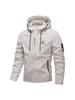 MK Letter Print Men's Casual Hooded Windbreaker: Trendy Spring/Autumn Jacket