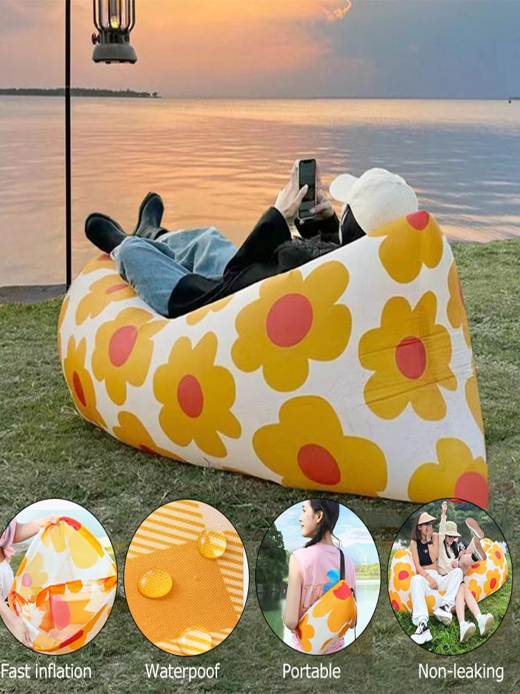 

Надувной диван для кемпинга на открытом воздухе, складной, портативный, надувной диван, легкий, ультралегкий, для пеших походов, пляжный, ленивая кровать для сна