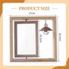 Rotating Picture Frame Decorative Birthday Gifts Office Desktop Wood Centerpiece Vertical Photo