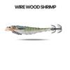 Plastic Metal Wire Wood Shrimp Multicolor Octopus Lure Durable Fishing Bait  Fishing