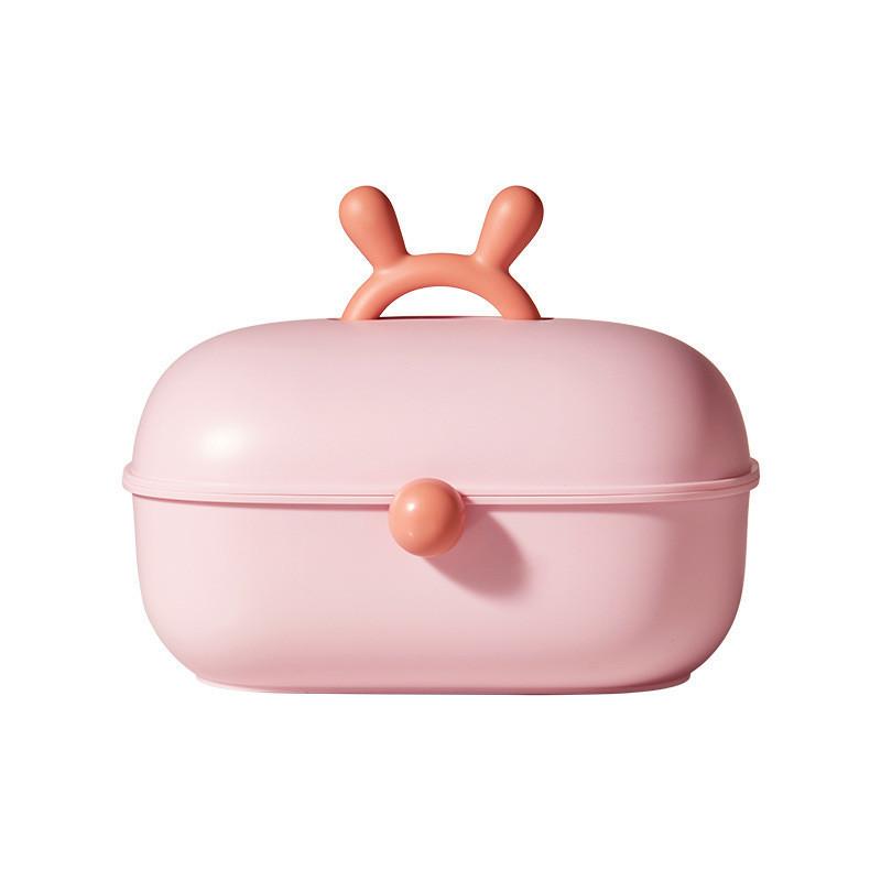 New Home Desktop Multi Layer Grid Hair Accessories Jewelry Large Capacity Storage Box Children's Cartoon Hair Rope Hair Accessories Box
