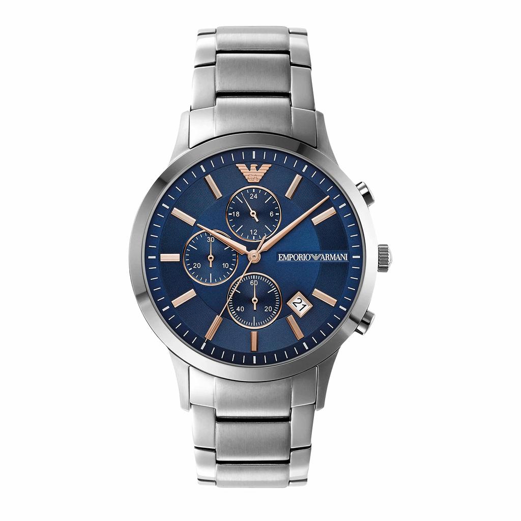 Emporio Armani RENATO AR11458 Silver Watch Men's