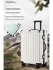Sturdy Aluminum Frame Trolley Suitcase with Silent Wheels & Combination Lock - Large Capacity for Men, Women & Students