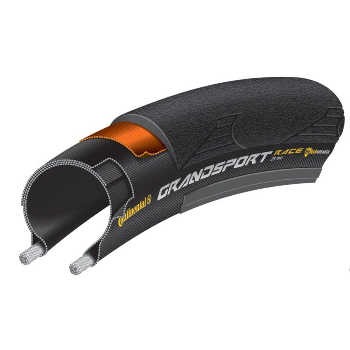 

CONTINENTAL Grand Sport Race Tire - Clincher Black, 700X28.