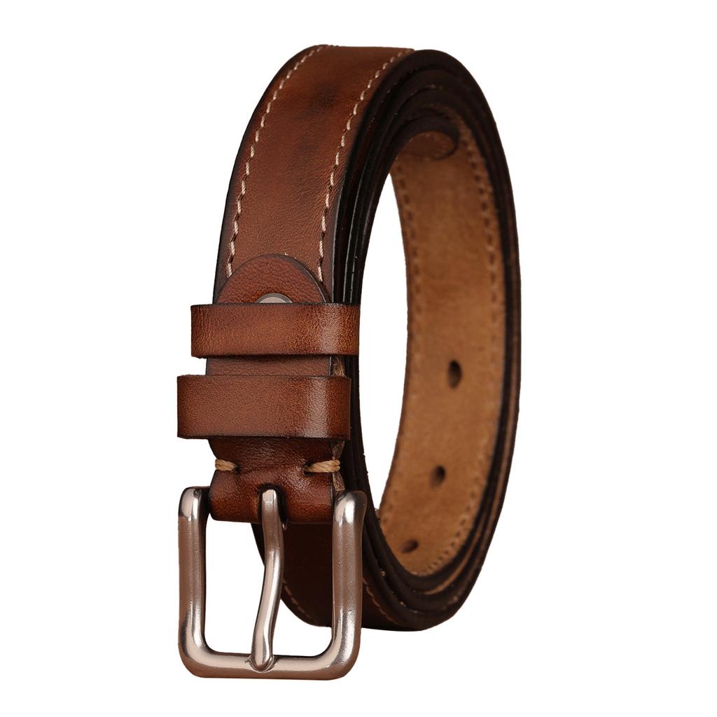 Retro New Belt Men'S First Layer Cowhide Whole Leather Versatile Tree Paste Leather Needle Buckle Belt Middle-Aged And Young Men'S Belt