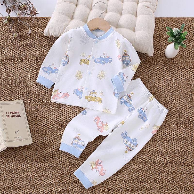

Pure Cotton Children s Autumn Clothing: Baby Pajamas & Underwear Set 80 cm