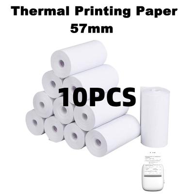 10 Rollen 57x25mm Thermopapier Weiß Kinderkamera Sofortdruck Kinderkamera Druckpapier Ersatz Zubehör Teile