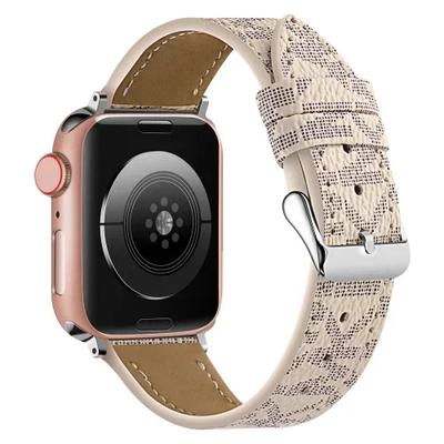 Luxury Watch Bands Compatible With Apple Watch Band 38mm 40mm 41mm 42mm 44mm 45mm, Designer Retro Leather Band Strap Classic Ban