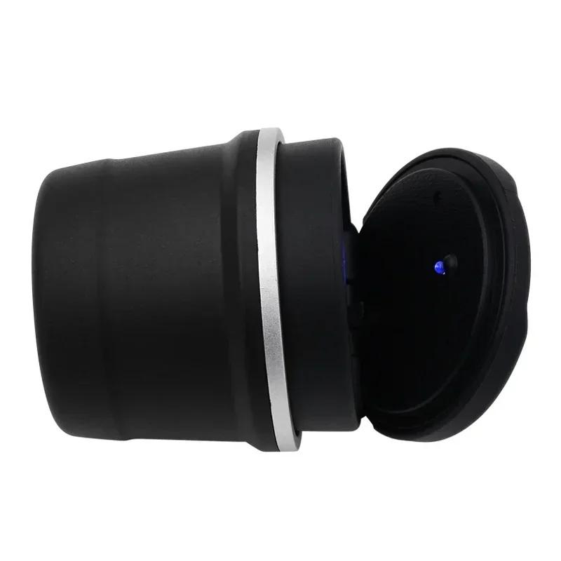 Hots  1 PCS Car Truck LED Cigarette Smoke Ashtray Blue LED Light Ashtray Box For Mercedes Benz AMG GLC GLE CLA GLA W205 W211 W21