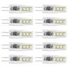 10Pcs G4 8LED Light 2835 Lamp Chips 2W 360 Angle PC Lamp Bulb for Home Office 220V