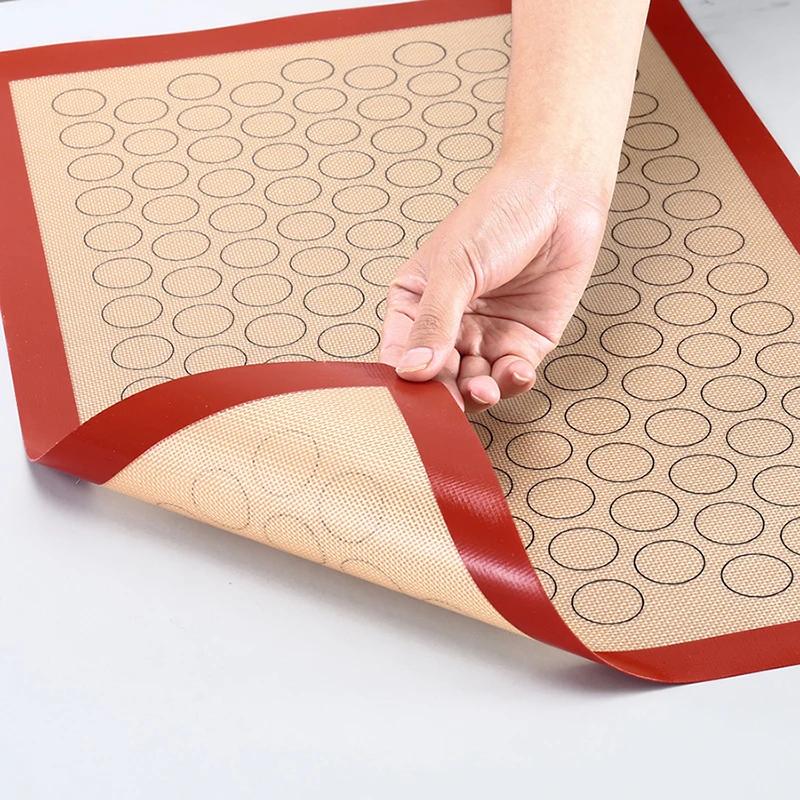 Silicone Macaron Baking Mat, Non-Stick Silicon Liner for Bake Pans & Rolling - Macaroon/Pastry/Cookie Making