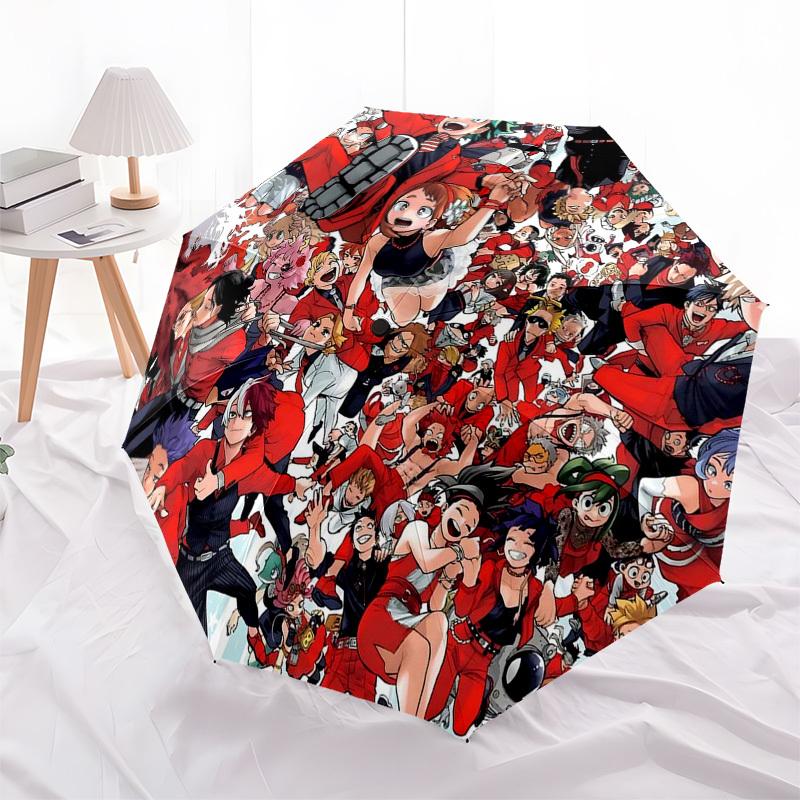 

1pc Anime Characters Umbrella: Automatic Opening, Foldable Design, Iron Frame, Outdoor Use, Perfect Gift for Fans, Travelers, Daily Use.T044