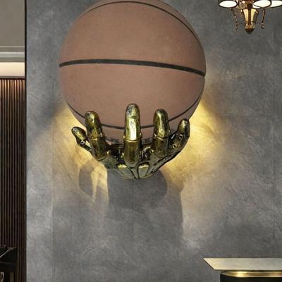 Basketbalhouder Mechanische Handvormige Balhouder voor Basketbal Voetbal Volleybal Muurmontage Sportbal Display Organizer voor Kamer Garage