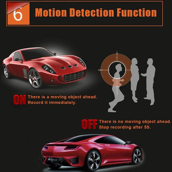 4.5 Inch Car DVR Mirror Rearview Camera Recorder 720/1080P HD Dash Cam Front and Rear Dual Lens Loop Recording Car Driving Recorder