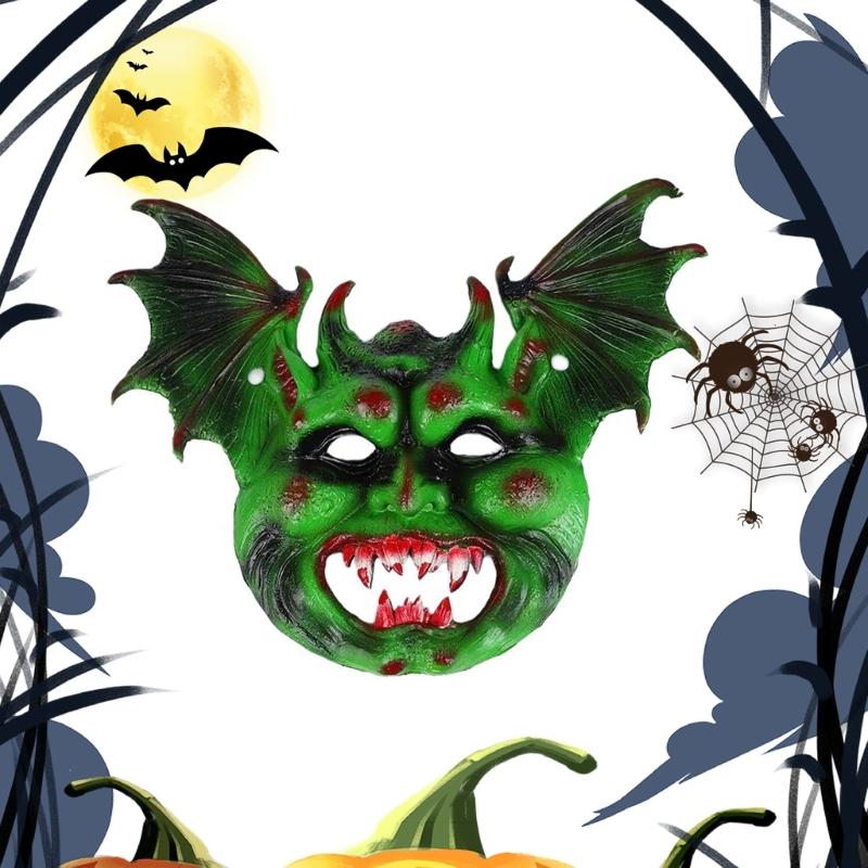 Drakmask Halloweenmask Maskeradmask Helhuvudsmask Djurmask Kostymrekvisita Mask för Festivaler Karnevaler