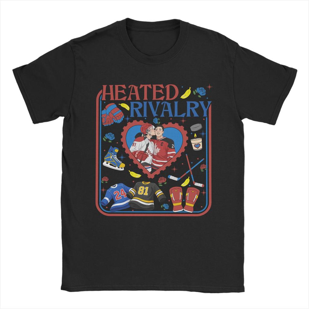 Heated Rivalry Ilya and Shane Mens T Shirts Novelty Tee Shirt Short Sleeve Round Neck TShirt Cotton Gift Idea Tops