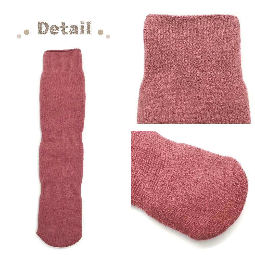 Mochihada Room Socks for Men and One Size Fits Cold Weather Protection Free Gray Inner Knee-High Women, Fleece-Lined, Warm, Thick, Most, (JP,