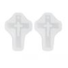 10pcs Food Grade Silicone Silicone Cross Mold Pendant Casting Mold  For Craft Projects