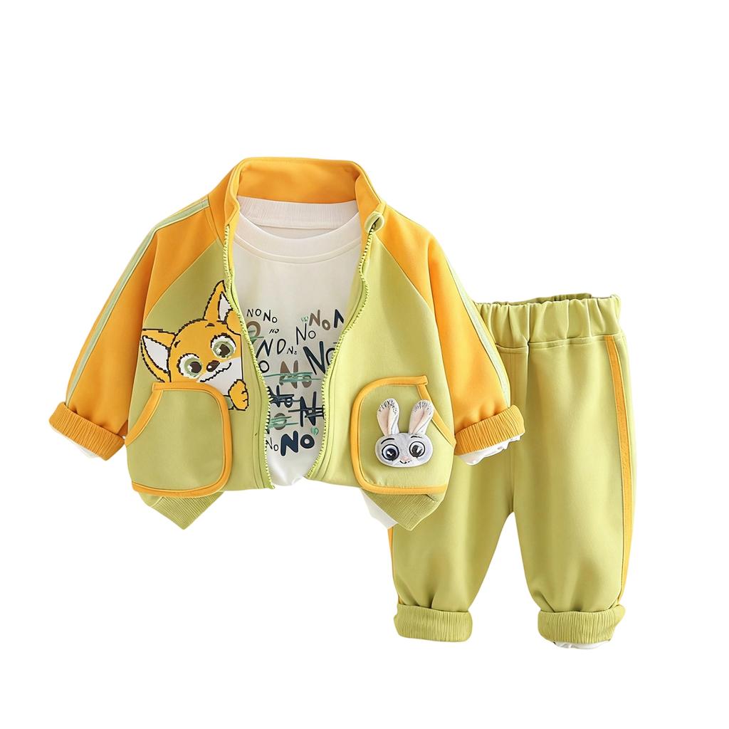 Kids Casual Long-Sleeve Set, Comfortable Daily Wear Outfits