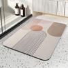 Modern Simple Toilet Absorbent Quick Dry Dirty Mat Bathroom Door Non-slip Wear-resistant Diatom Mud Mat