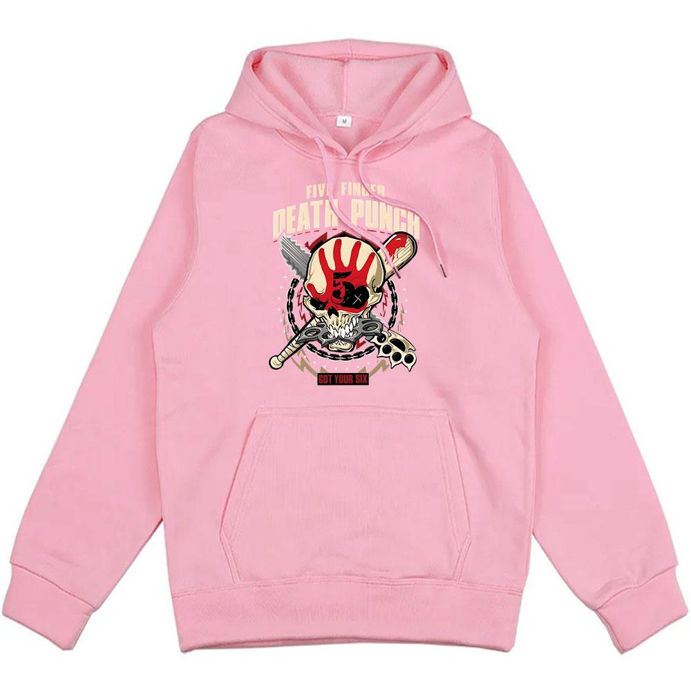 Winter Unisex Streetwear Five Finger Death Punch Hoodies Heavy Mental Style Sweatshirts Casual Men Women