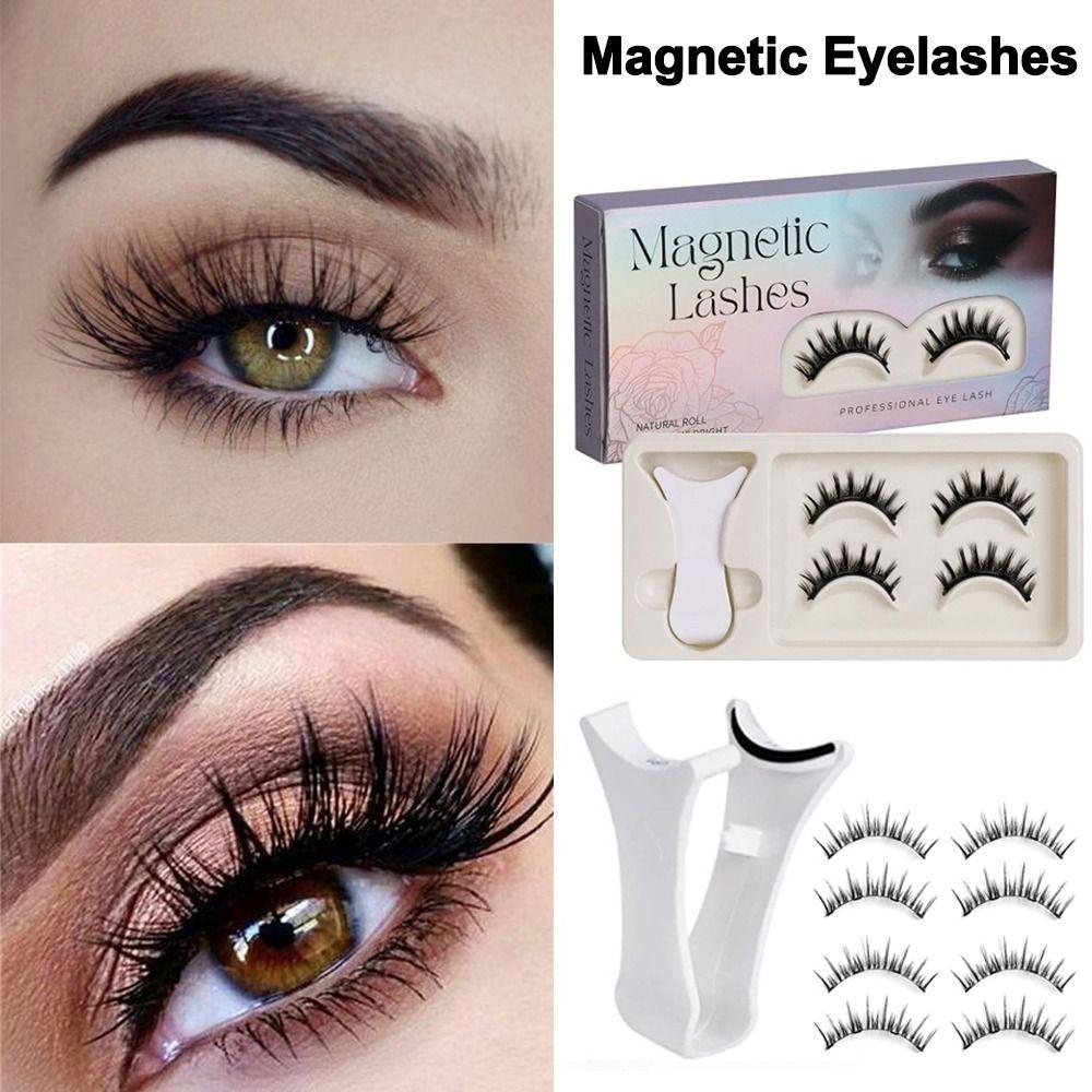 With Applicator Magnetic Eyelashes Natural Look Fake Lashes Hot False Eyelashes Daily Wear