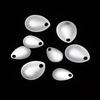 50pcs Fishing Attractor Spinner Spoon Metal VIB Lure Smooth Nickel Vibration Rotate Bass Sequin Spinner Tackle Great for Bass