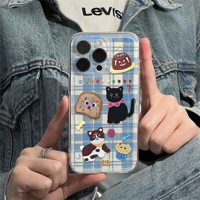 Bread Kitten Puppy Suitable for Apple 15 Mobile Phone Case 14promax Silicone 13 Transparent 12 Premium 11 All-inclusive XS