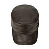 Northwood Winter Warm Men's Genuine Leather Flat Top Hats With Ear Protection Leather Casual Flat Top Hat Outdoor Trucker Hats