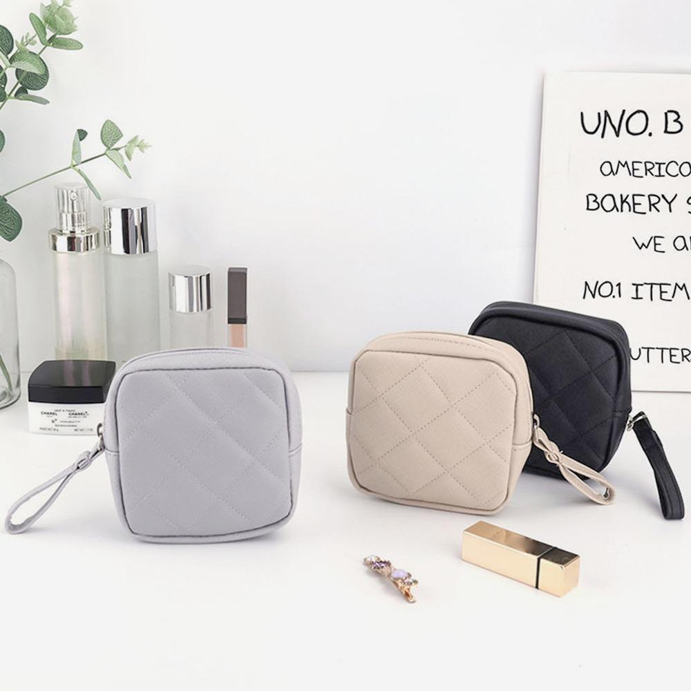 Makeup Organizer Tamper-Proof Storage Bag Coin Clip Sanitary Bag Cosmetics Sanitary Mat Bag  Woman