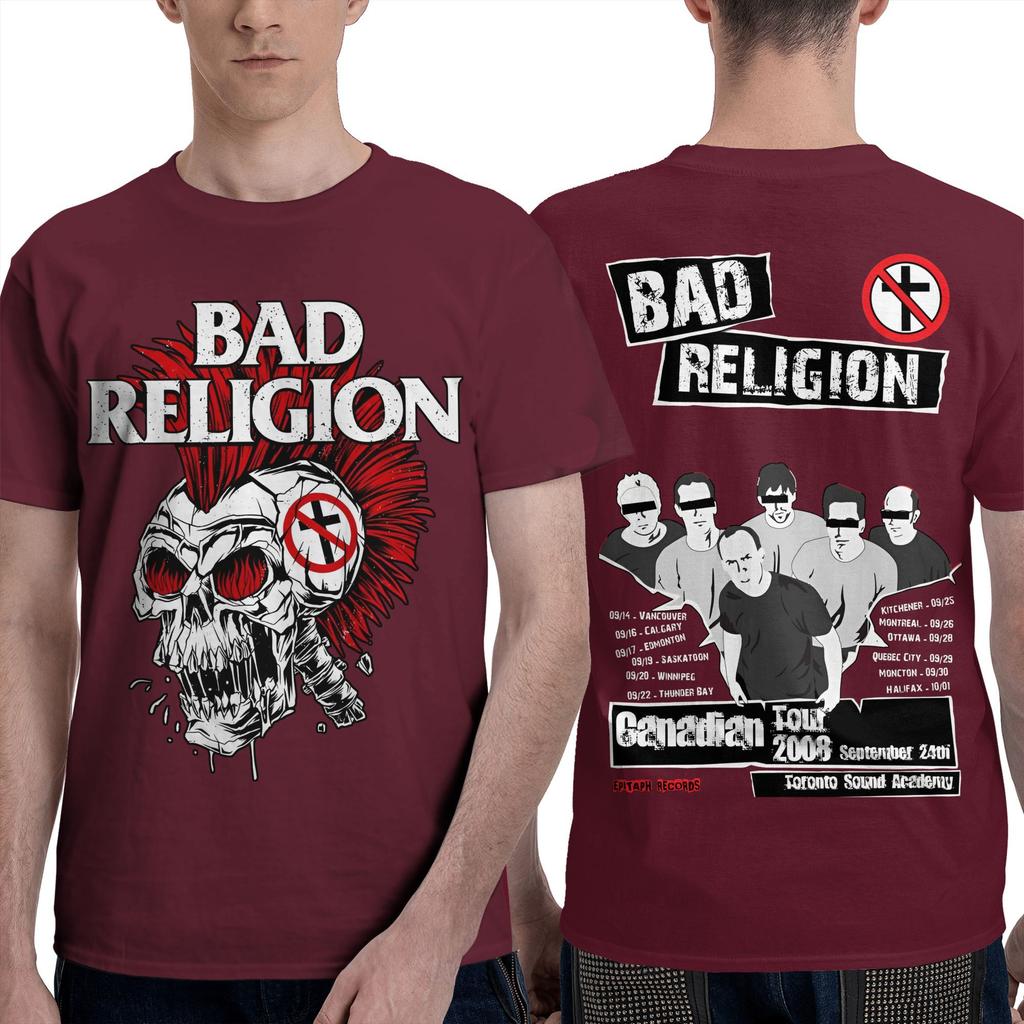 Bad Religion  T Shirt Men  Streetwear Cotton T-Shirts Beach Crewneck Harajuku Tees Pattern Oversize Tops