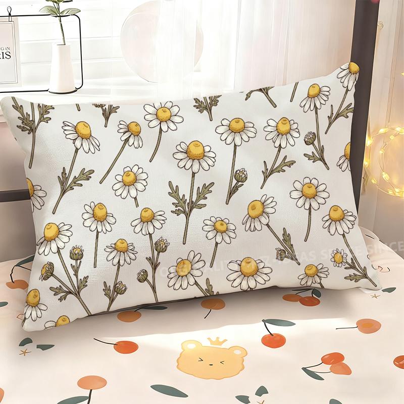 Floral Pattern Rectangle Pillowcase Suitable For Sofa Bedroom Car Pillow Cover Cushion Rectangular Back Cushion