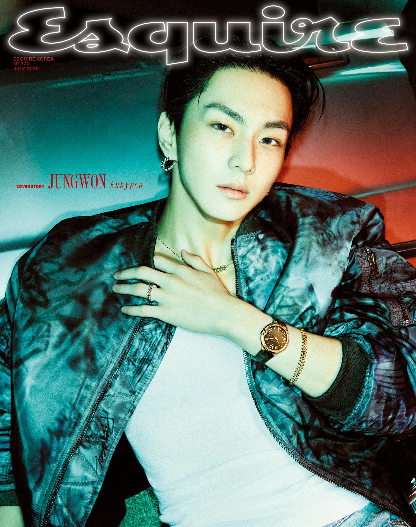 ESQUIRE Корея Июль 2026 ENHYPEN Чонвон, Ни-ки, K POP, K Звезда, KFASHION