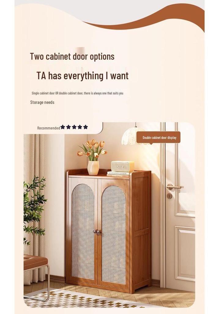 Large Capacity Narrow Vertical Shoe Cabinet for Entryway