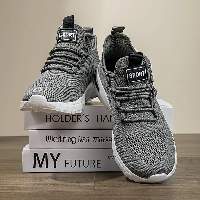 Men's Lightweight Running Shoes - Breathable Mesh Sports Shoes Suitable for Jogging and Gym Exercise, Model