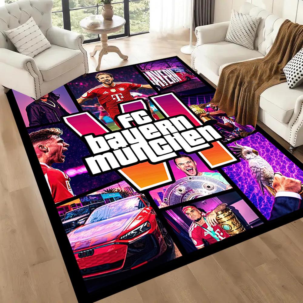 Bayern Munich Carpet Suitable for Foyer Living Rooms Playrooms Dormitory Antislip Carpet Decorate Offices Perfect Birthday/Christmas Gift Idea
