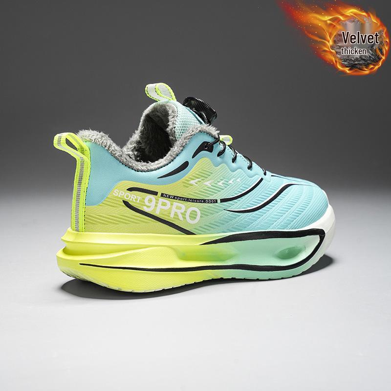 2025 Winter Boys' Basketball Shoes: Kids' Wear-Resistant, Rotary Buckle Sports Trainers