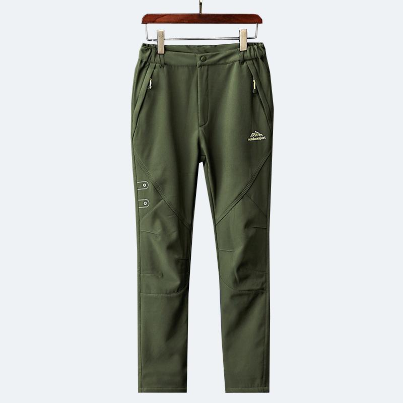 Outdoor Assault Pants pánské a dámské plus sametově hřejivá Soft Shell fleecová houpací podložka Uvnitř větruodolné nepromokavé prodyšné turistické kalhoty