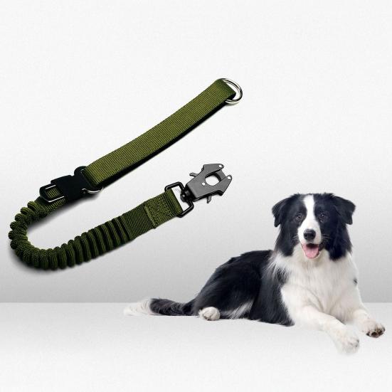 Tactical Dog Leash 25" Heavy Duty Shock Absorbing Bungee Dog Leash