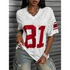 T-shirt V Neck Casual Fashion Y2k Colorful Butterfly T Shirts Women Short Sleeve Tee Shirt