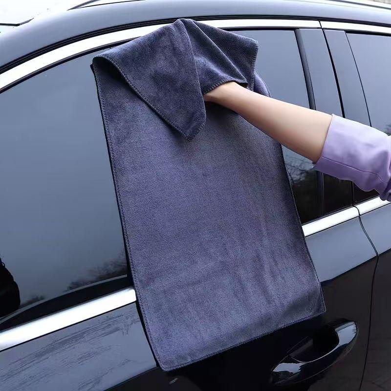 Serviette de Nettoyage de Voiture en Microfibre Absorbante, Ne Peluche Pas - Grande Taille