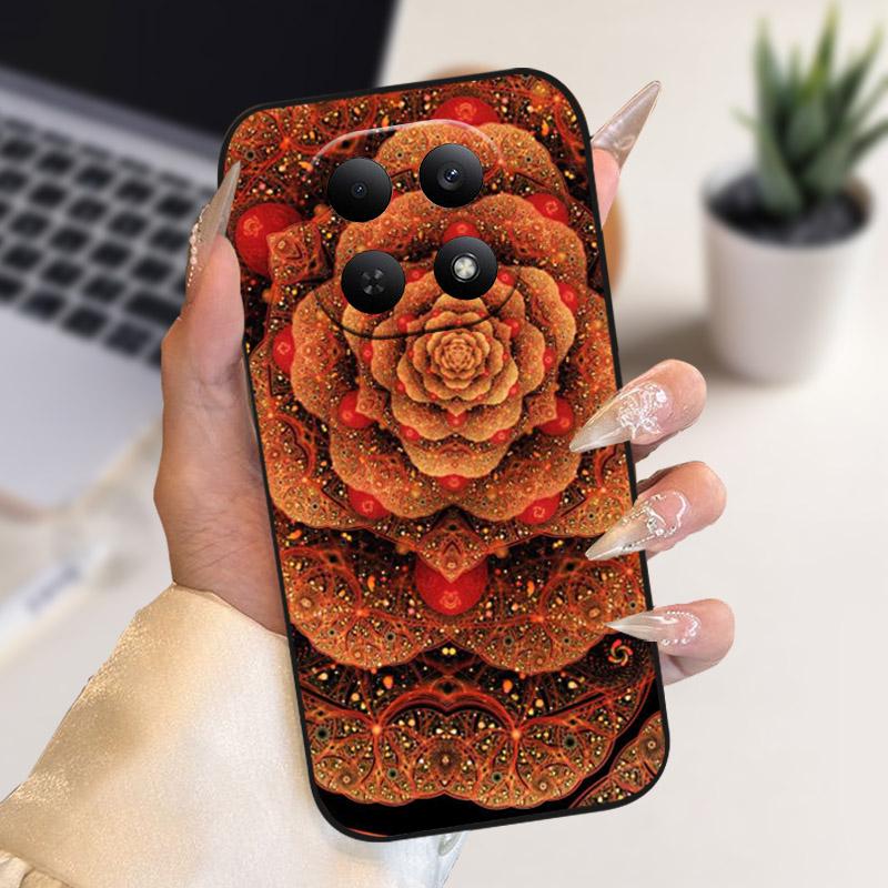 For Redmi Note15 15Pro Case Flowers Lion Camera Protection TPU Silicone Soft Cover For Xiaomi Redmi Note 15 Pro 4G 5G Fundas